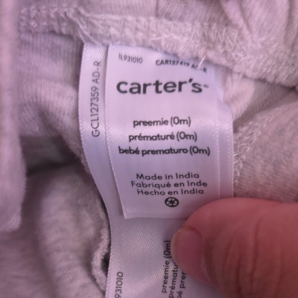 Carter's Cream Ruffle Baby Pants - Picture 3 of 3